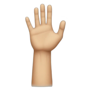 A hand making a R letter sticker