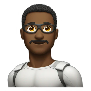 Portrait smart Super hero  sticker