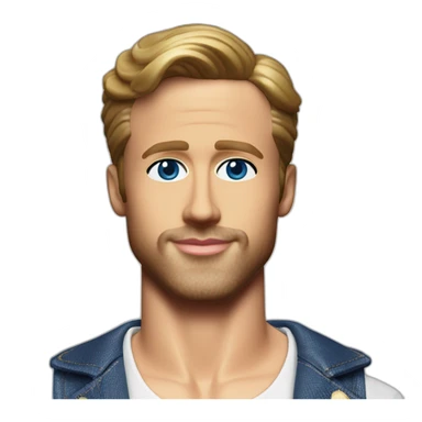 ryan gosling barbie sticker
