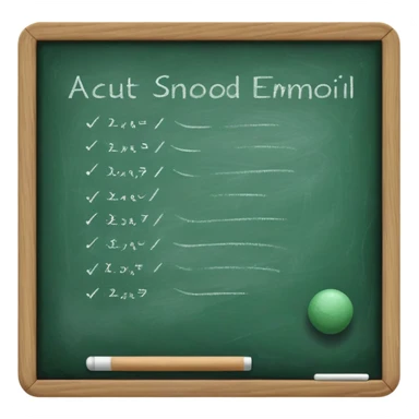 blackboard with chalk sticker