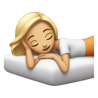 girl getting massage sticker