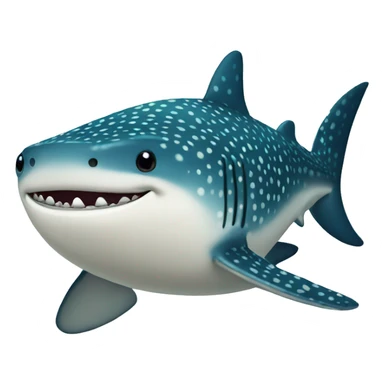 cute whale shark sticker
