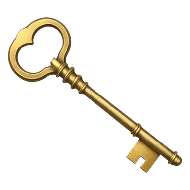 The design is an antique-style (or "skeleton") key. The color is a worn, textured gold or brass, which will stand out against YouTube's dark mode and ties into the yellow text boxes on your thumbnails. The key itself symbolizes "unlocking" the "unseen" or "secret" stories you cover. sticker