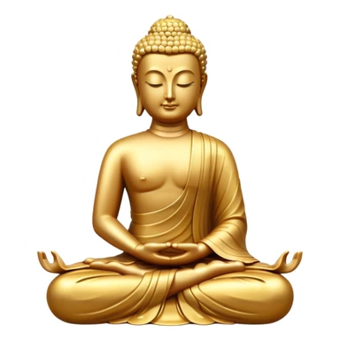 sillouette of buddha sitting meditating  sticker