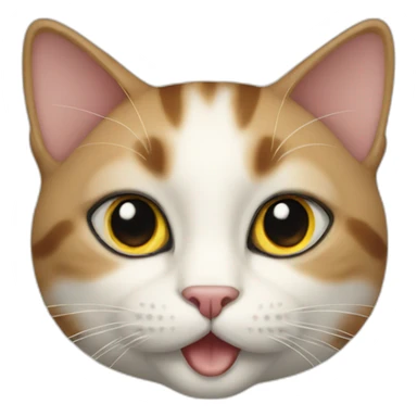 Cat ici cream sticker