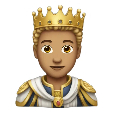 White young king sticker