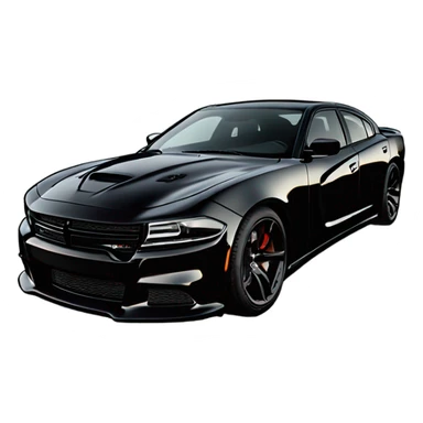 2024 all black dodge charger racing a 2024 aston martin sticker