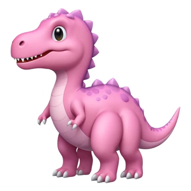 pastel pink dinosaur  sticker