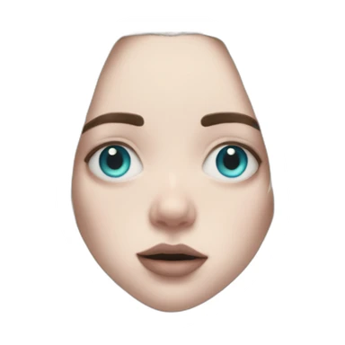 Billie eilish chanteuse cheveux bleus yeux bleus sticker