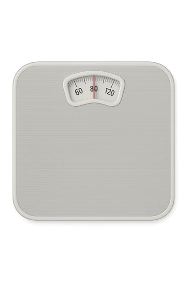 bilancia pesapersone vista dall'alto sticker