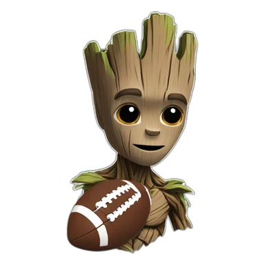 groot football sticker