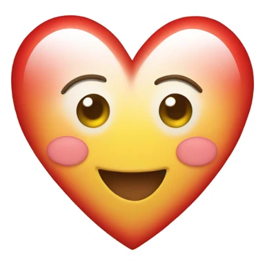 Heart Face Emoji with feet sticker