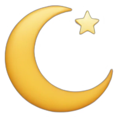 Muslim crescent with star sticker