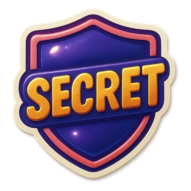 secret badge sticker