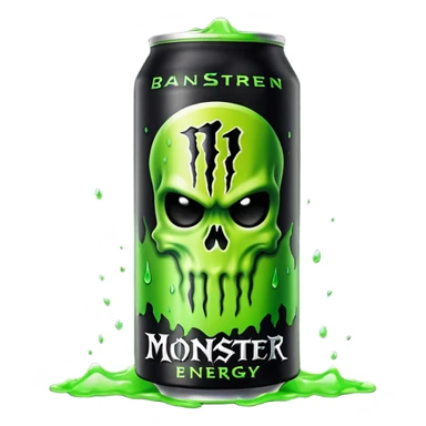 Monster energy drink sticker