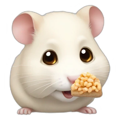 Hamster-eating-peanut sticker