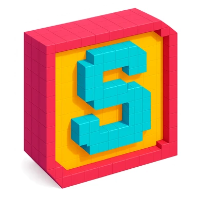 generate logo for my ai company that contains "s" letter, take as a reference notion's logo, but dont copy 100% sticker