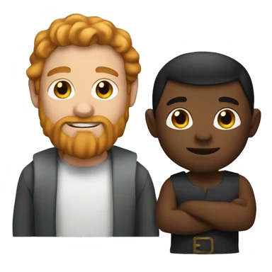  man holding black dwarf sticker