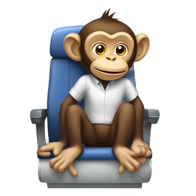 monkey on an airplane sticker