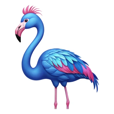 Blue Flamingo sticker