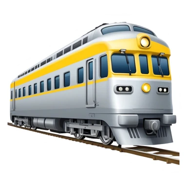 Australian passenger train (Iconic colour: Silver and yellow) sticker