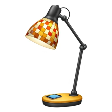 patterned desk lamp sticker