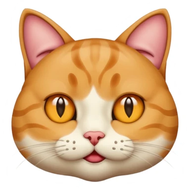 Very sus looking cat with spit coming out of their  mouth and dreaming eyes sticker