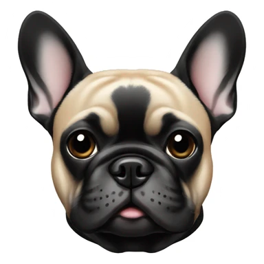 french bulldog black sticker