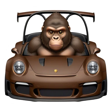 gorilla driving gt3rs sticker