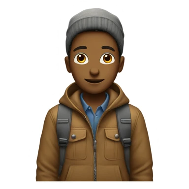 boys in stylish outdoor attire sticker