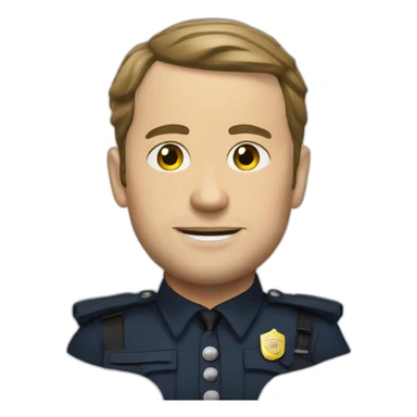 macron police sticker