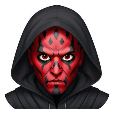 Darth maul with hood  sticker