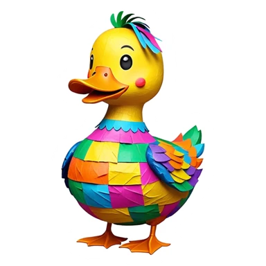 Funny duck piñata  sticker