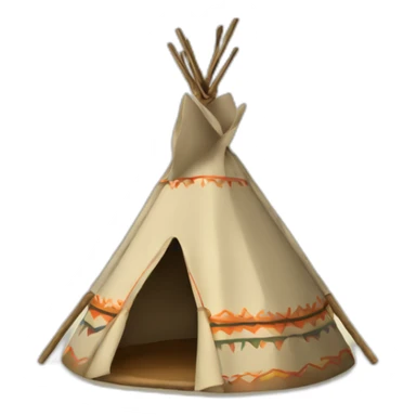 Teepee sticker