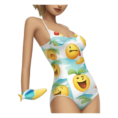 Costal two peice swimsuit  sticker