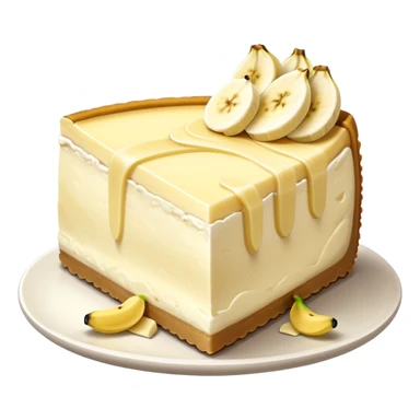 Banana cream cheesecake slice  sticker