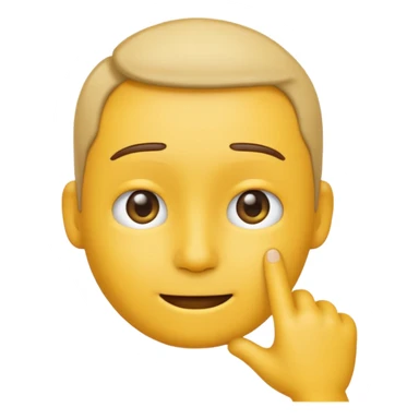 Animated emoji tapping the side of the head duh sticker