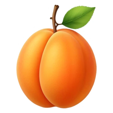 a tiny apricot sticker