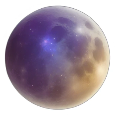 moon phase galaxy color sticker