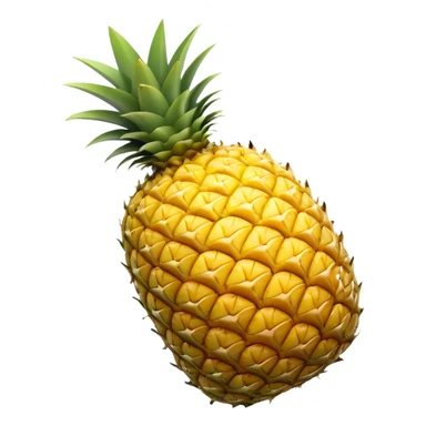 A pineapple flipped 180 degrees clockwise around the y axis  sticker