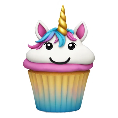 Unicorn cupcake  sticker