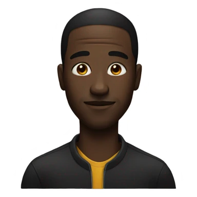 black man with oil sticker