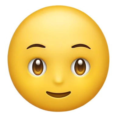 Yellow emoji head facing the left looking to the right sticker