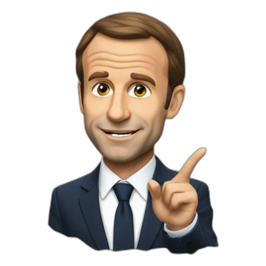 macron se prend une claque sticker