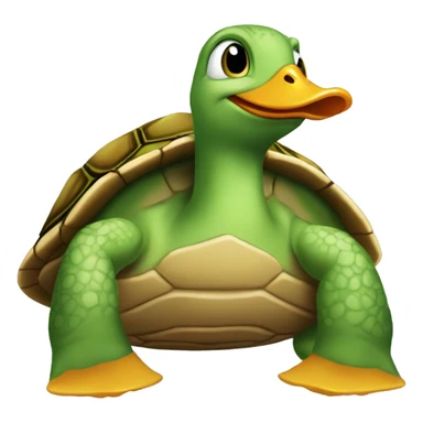 Cross between a turtle and duck sticker