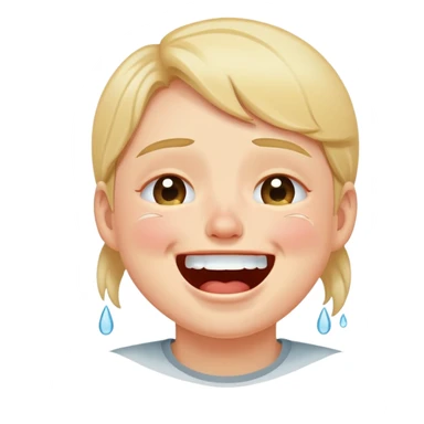 laugh crying sticker