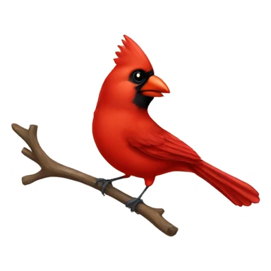 Red Cardinal bird sticker