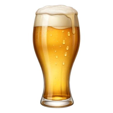 Beer glass half filled  sticker