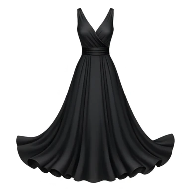 black dress sticker