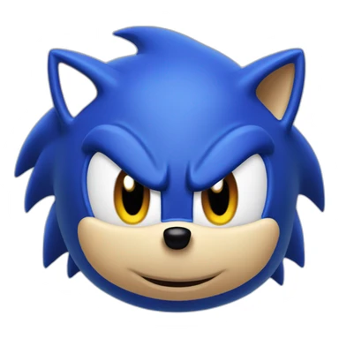 Blue Sonic the hedgehog sticker